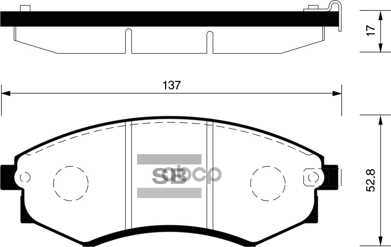 Колодки передние SANGSIN BRAKE SP1048